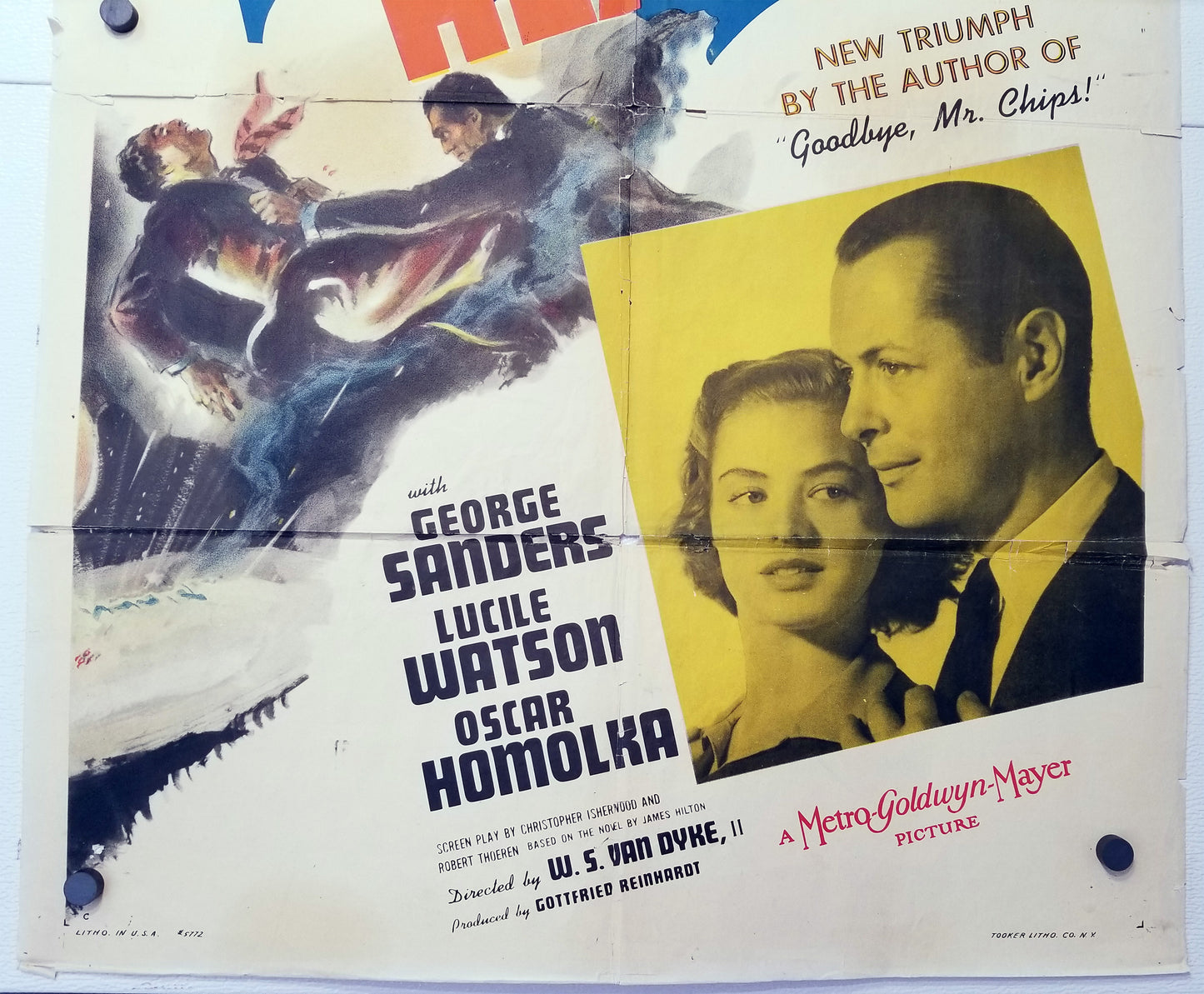 Rage in Heaven (1941) - Original U.S. One Sheet Movie Poster (27" x 41")