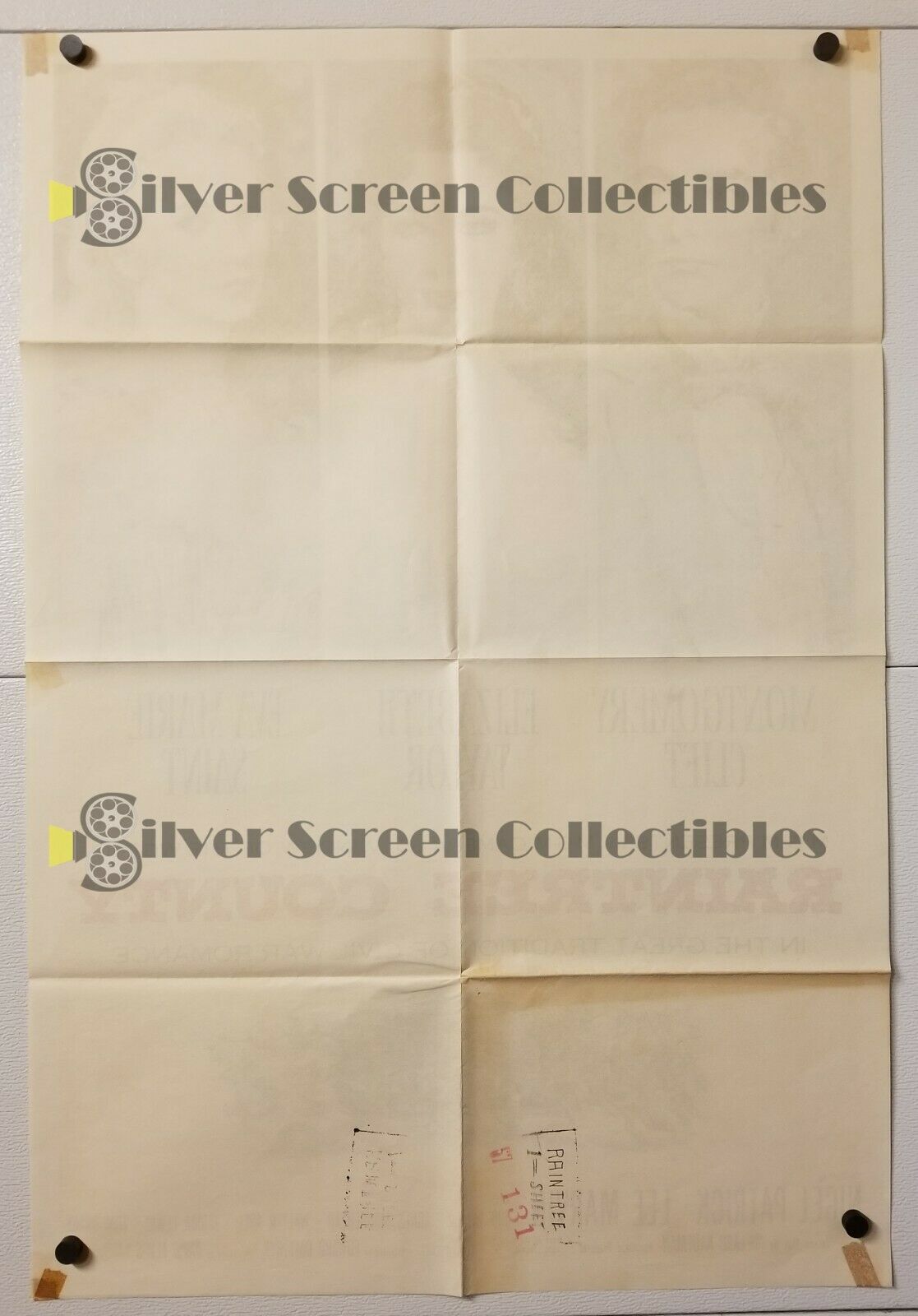 Raintree County (1957) - Original U.S. One Sheet Movie Poster (27" x 41")