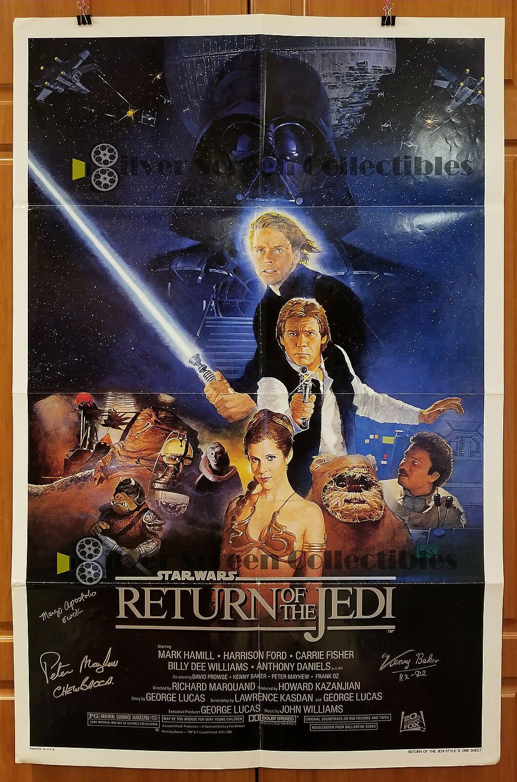 Return of the Jedi (1983) - Signed Original U.S. One Sheet (27" x 41")