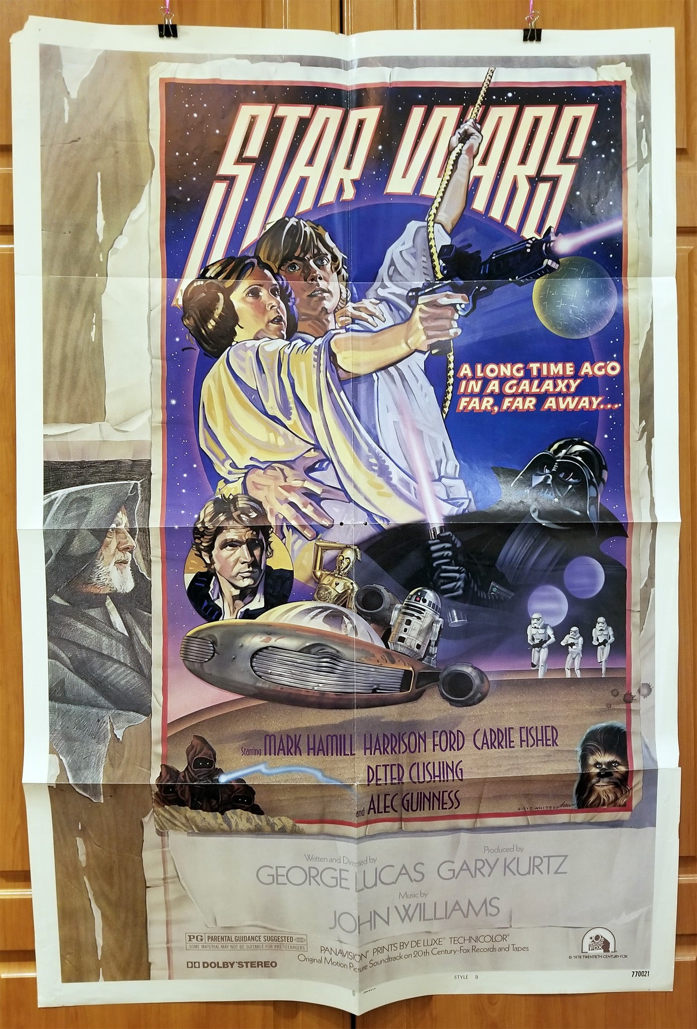 Star Wars (1977) - Original U.S. One Sheet Movie Poster (27" x 41")