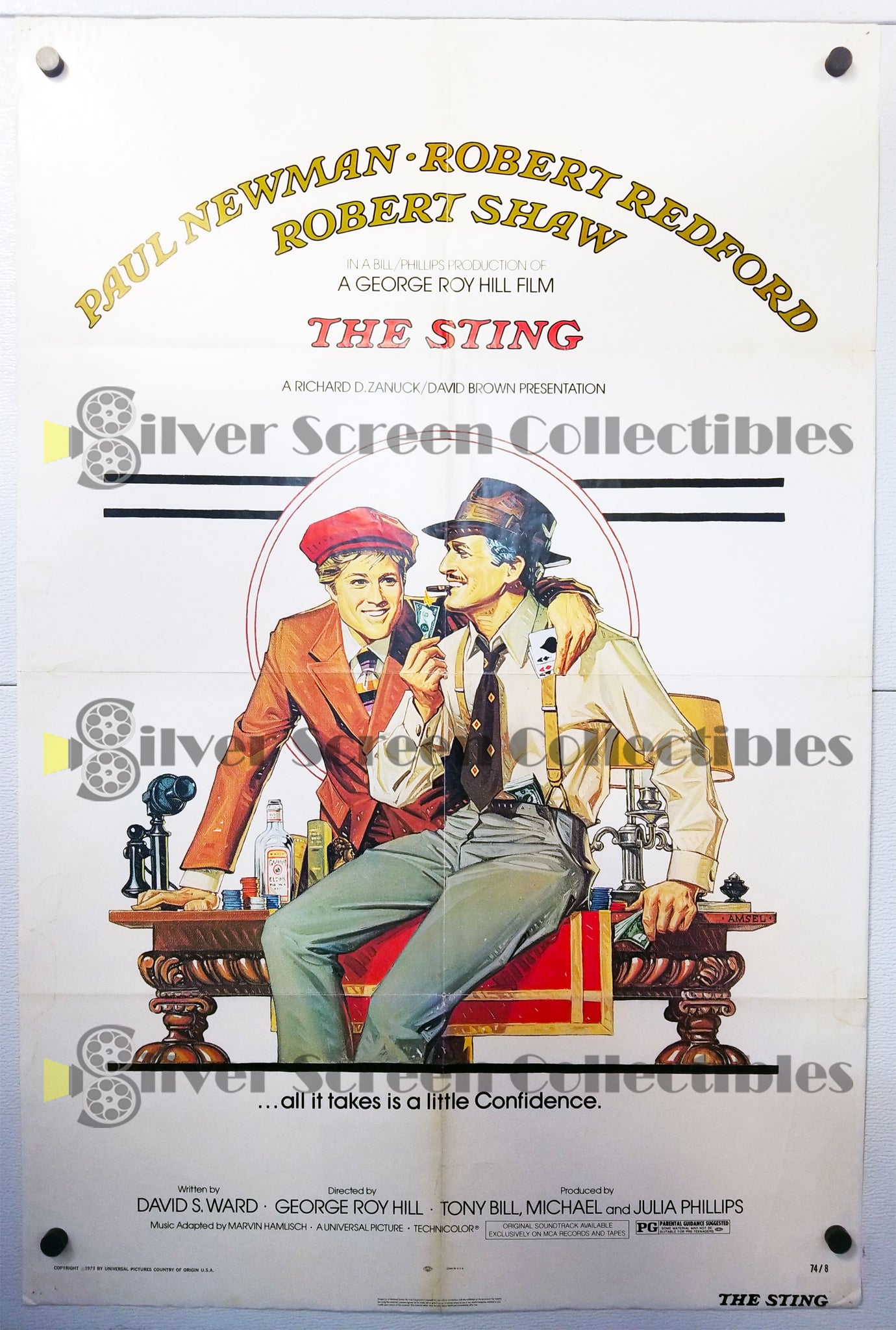The Sting (1973) - Original U.S. One Sheet  Movie Poster (27" x 41")