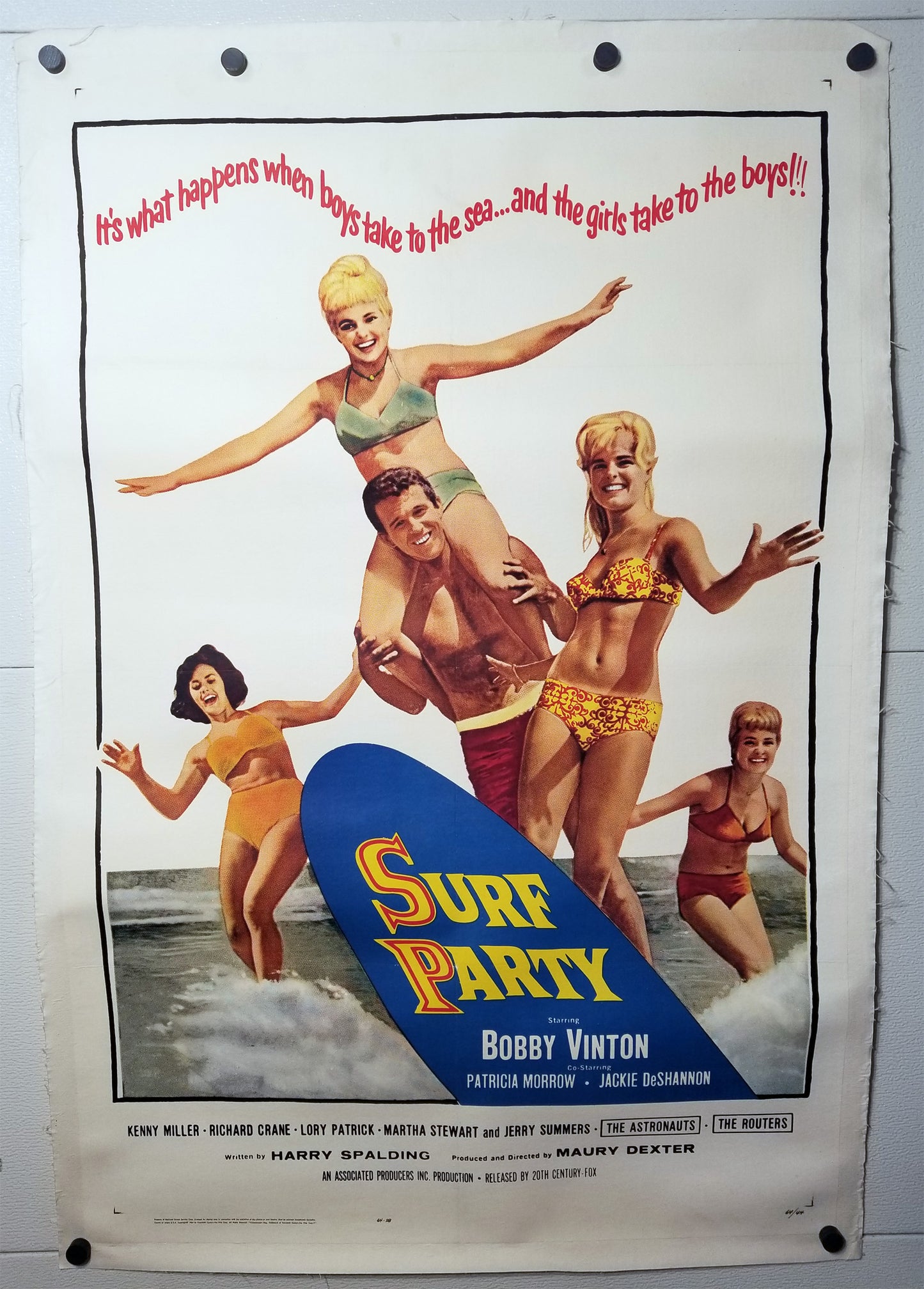 Surf Party (1964) - Original U.S. One Sheet Movie Poster (27" x 41")