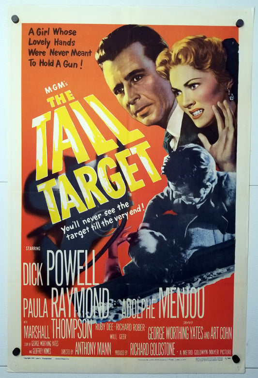 The Tall Target (1951) - Original U.S. One Sheet (27" x 41")