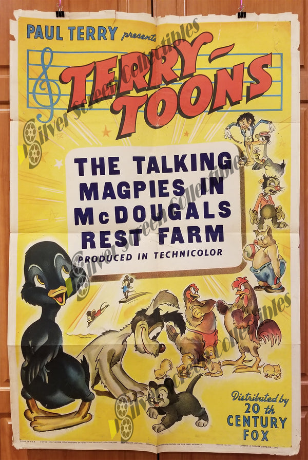 Terry Toons - McDougal's Rest Farm (1947) - Original U.S. One Sheet (27" x 41")