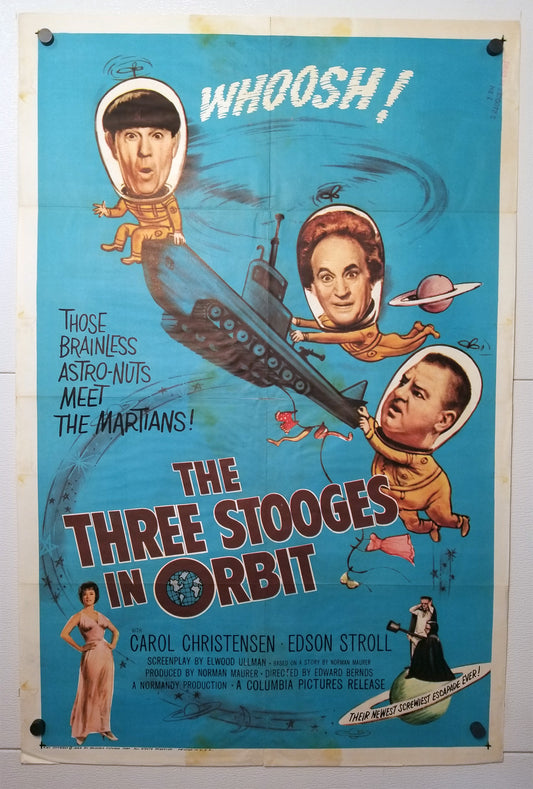 The Three Stooges in Orbit (1962) - Original U.S. One Sheet (27" x 41")