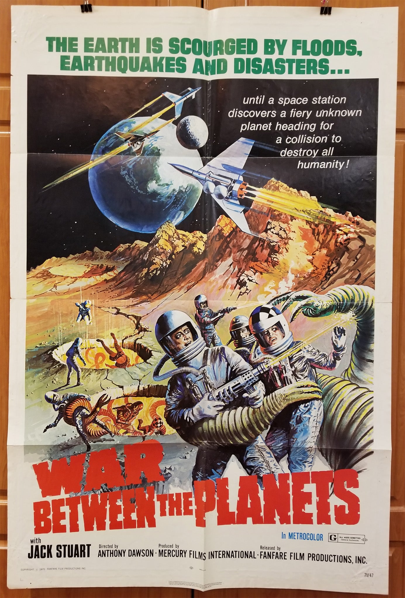 War Between the Planets (1966) - Original U.S. One Sheet (27" x 41")