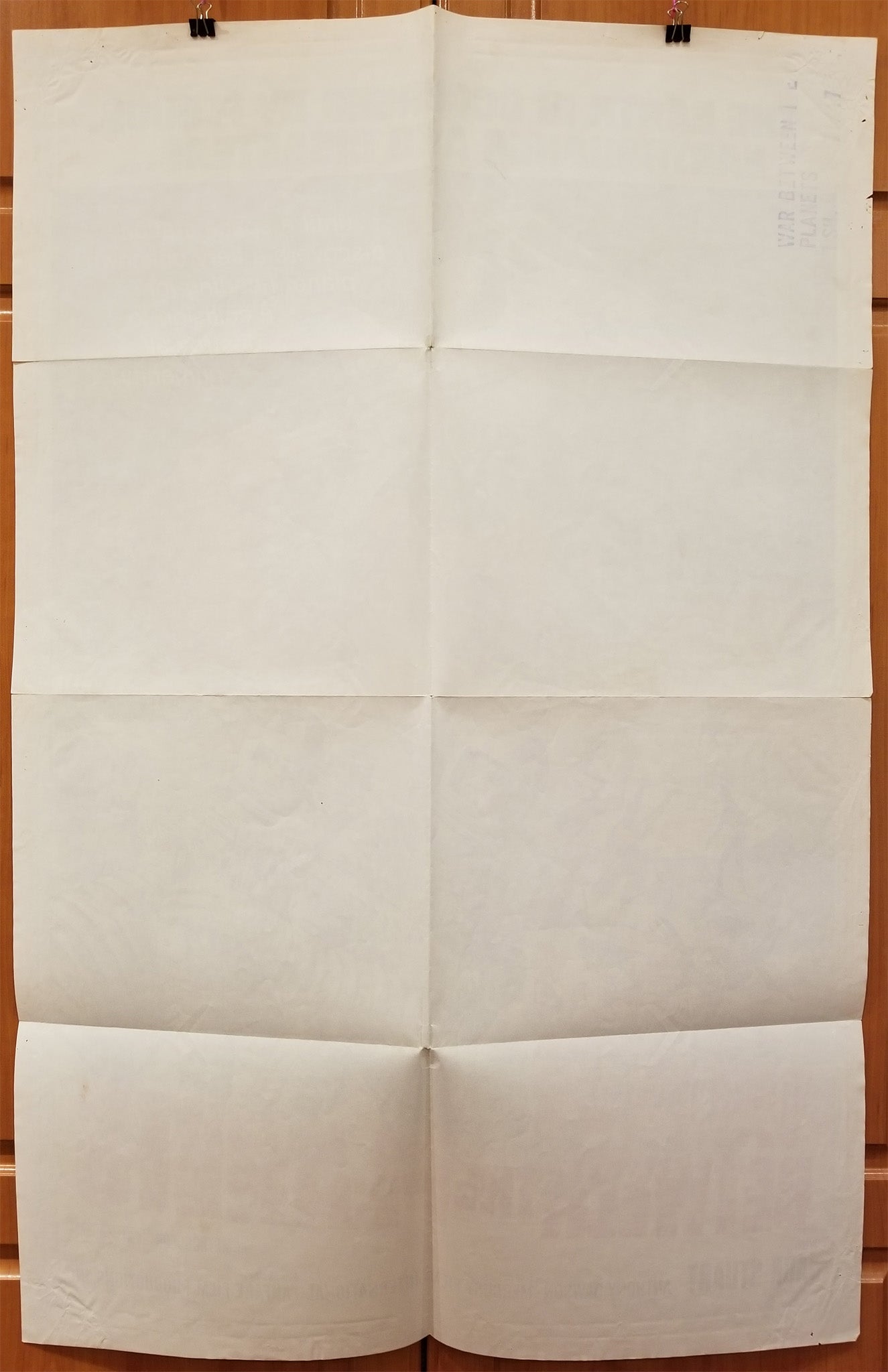 War Between the Planets (1966) - Original U.S. One Sheet (27" x 41")