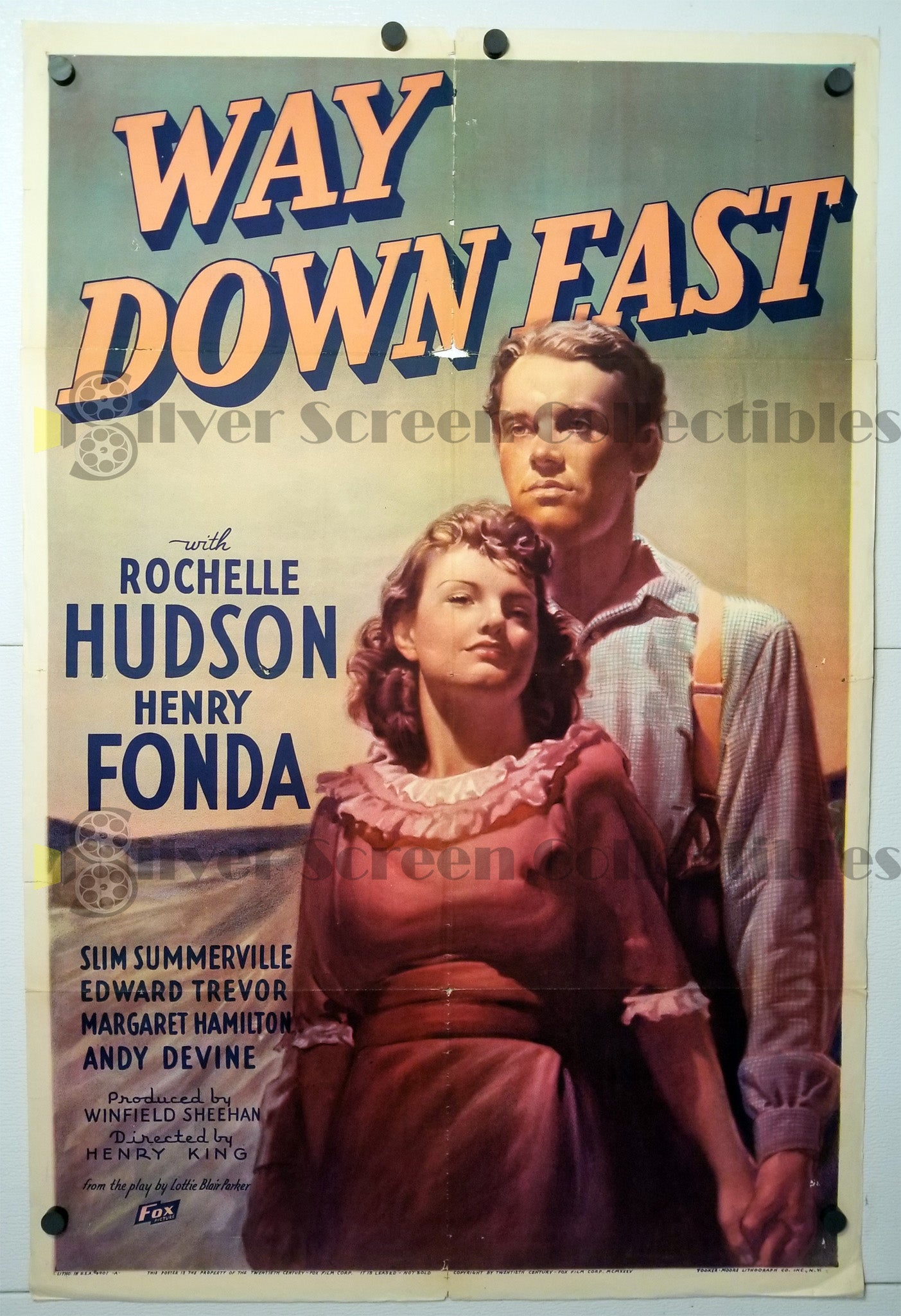 Way Down East (1935) - Original U.S. One Sheet (27" x 41")