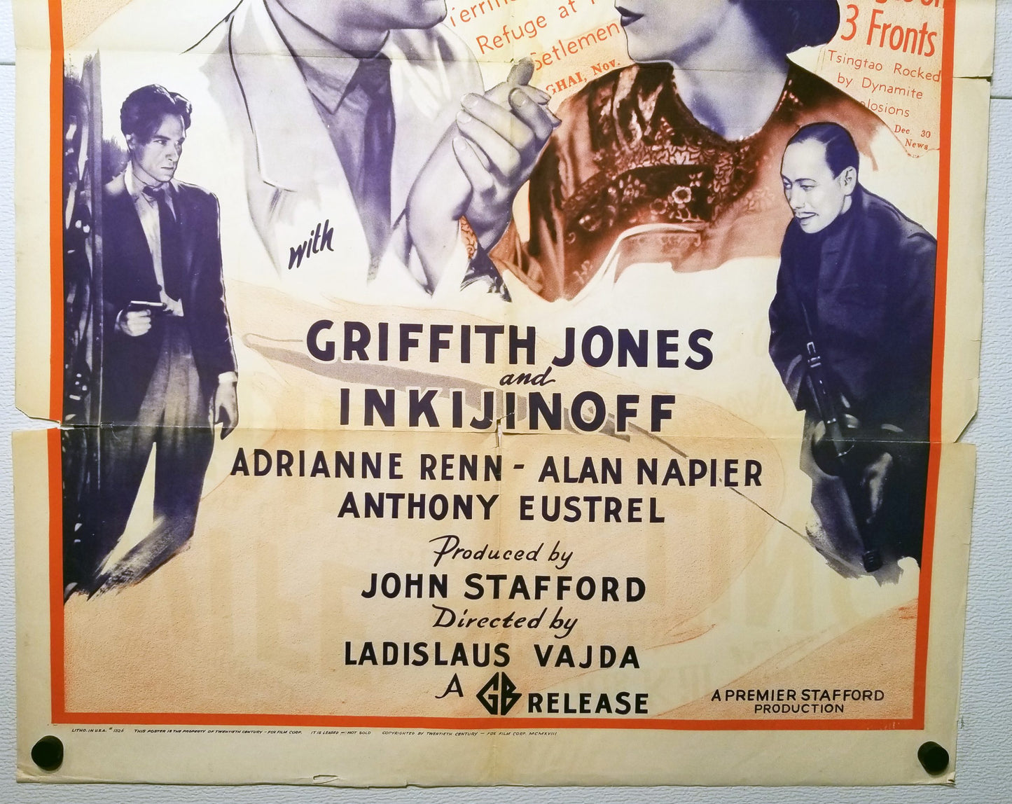 The Wife of General Ling (1937) - Original U.S. One Sheet Movie Poster (27" x 41")