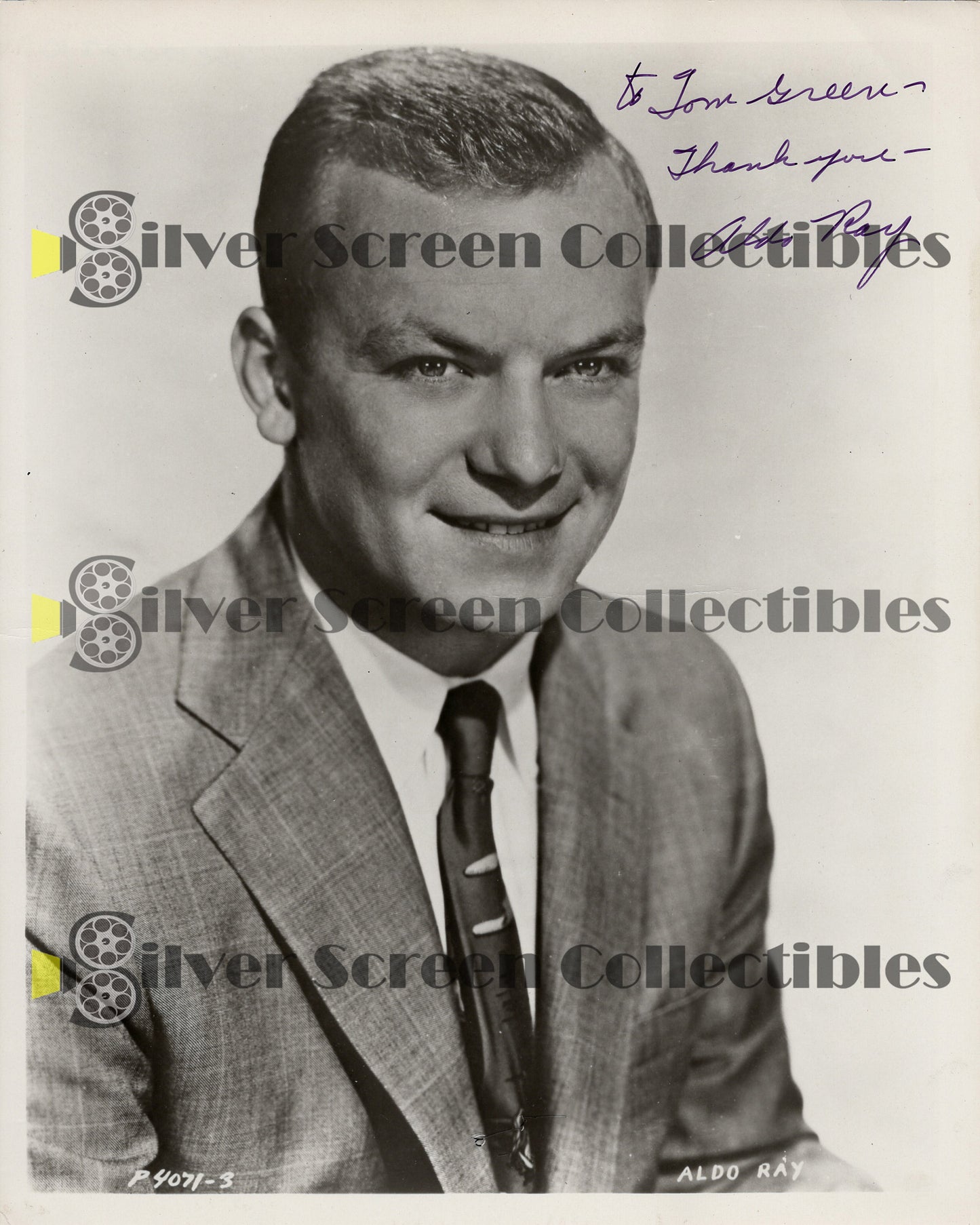 Aldo Ray - Signed 8" x 10" Photo