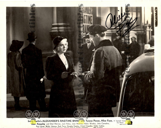 Alice Faye - Signed 8" x 10" Photo