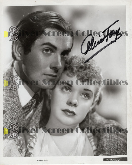 Alice Faye - Signed 8" x 10" Photo