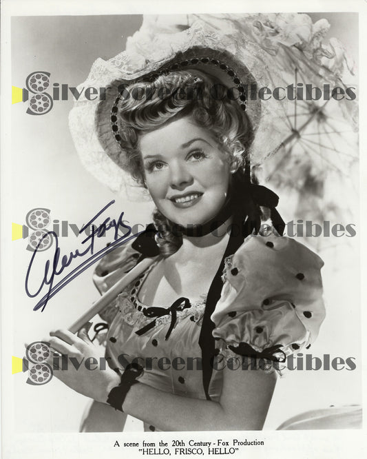 Alice Faye - Signed 8" x 10" Photo