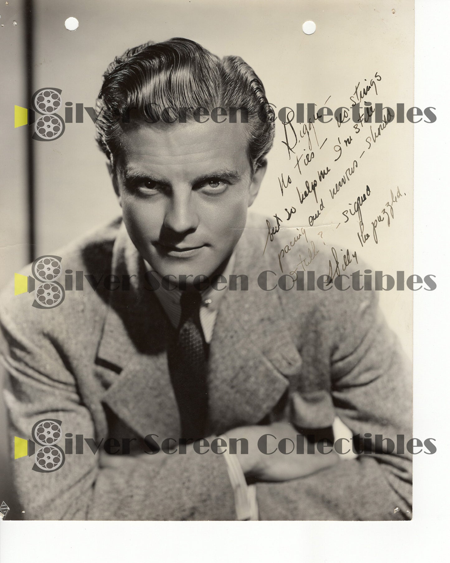 William Lundigan - Signed 7.25" x 9.25" Photo