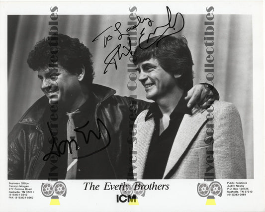 The Everly Brothers - Phil and Don - JSA Certified - Signed 8" x 10" Photo