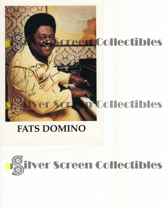 Fats Domino - Signed 5" x 7" Photo