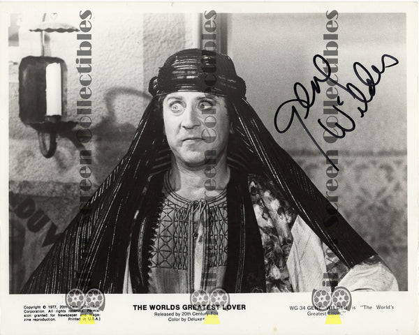 The Worlds Greatest Lover - Gene Wilder - JSA  Cert - Signed 8" x 10" Photo