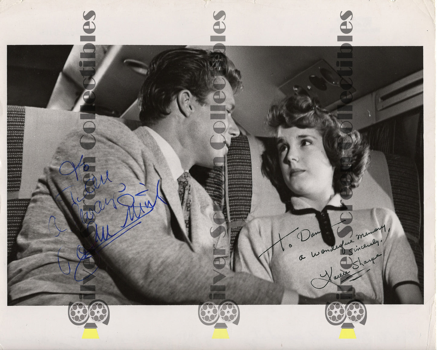 The High and the Mighty (1954) - John Smith & Karen Sharpe - Signed 8" x 10" Photo