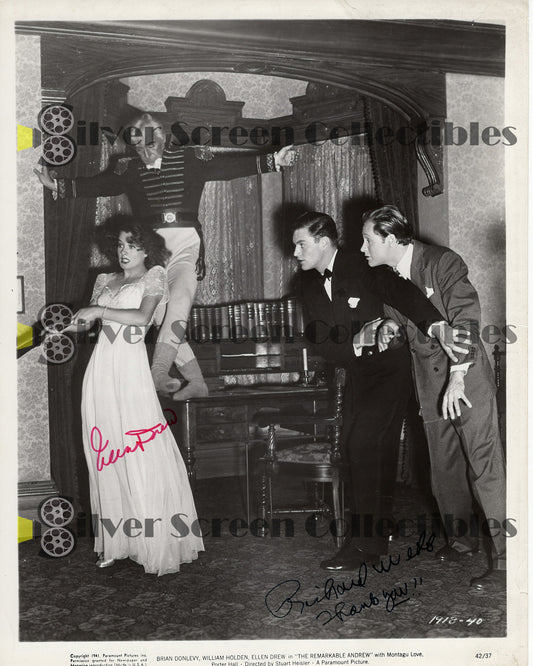 The Remarkable Andrew (1942) - Richard Webb & Ellen Drew - Signed 8" x 10" Photo
