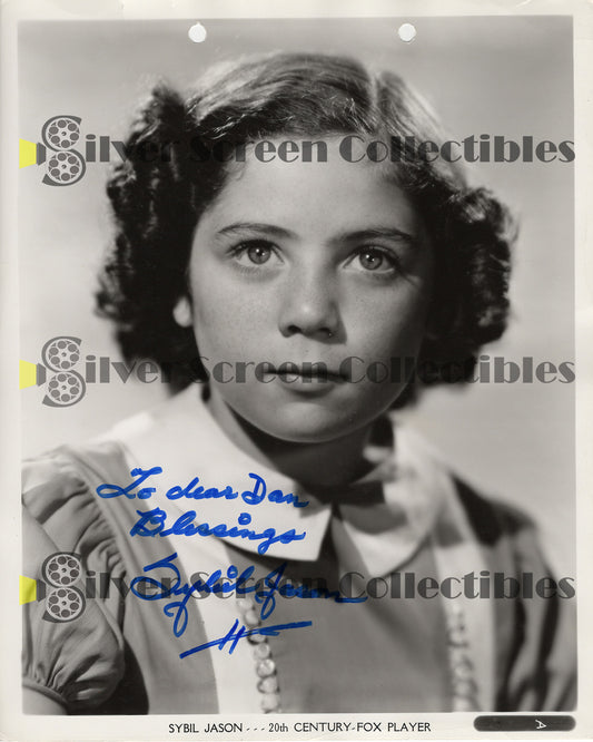 Sybil Jason - Signed 8" x 10" Photo