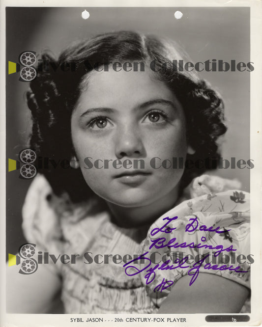 Sybil Jason - Signed 8" x 10" Photo