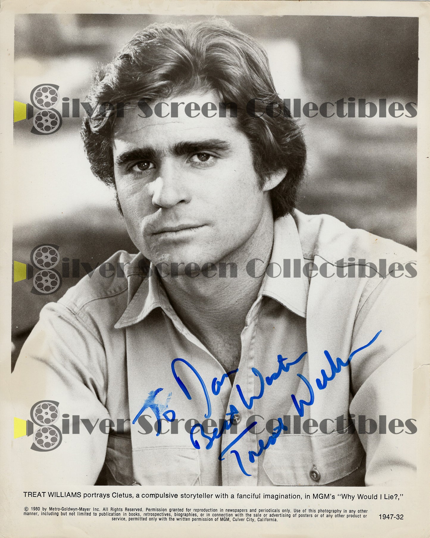 Treat Williams - Signed 8" x 10" Photo