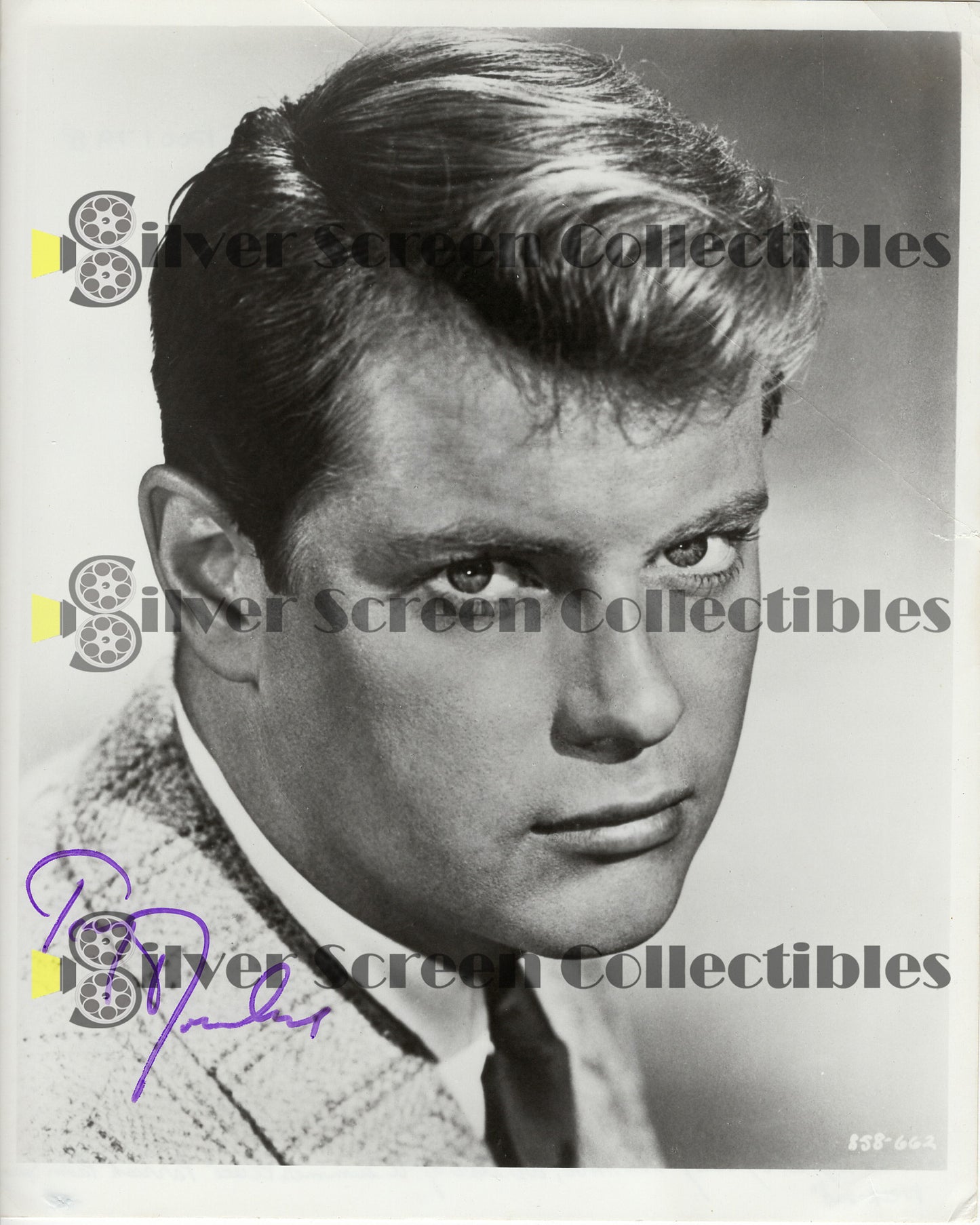 Troy Donahue - Signed 8" x 10" Photo