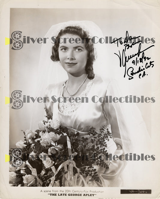 Vanessa Brown - Signed 8" x 10" Photo