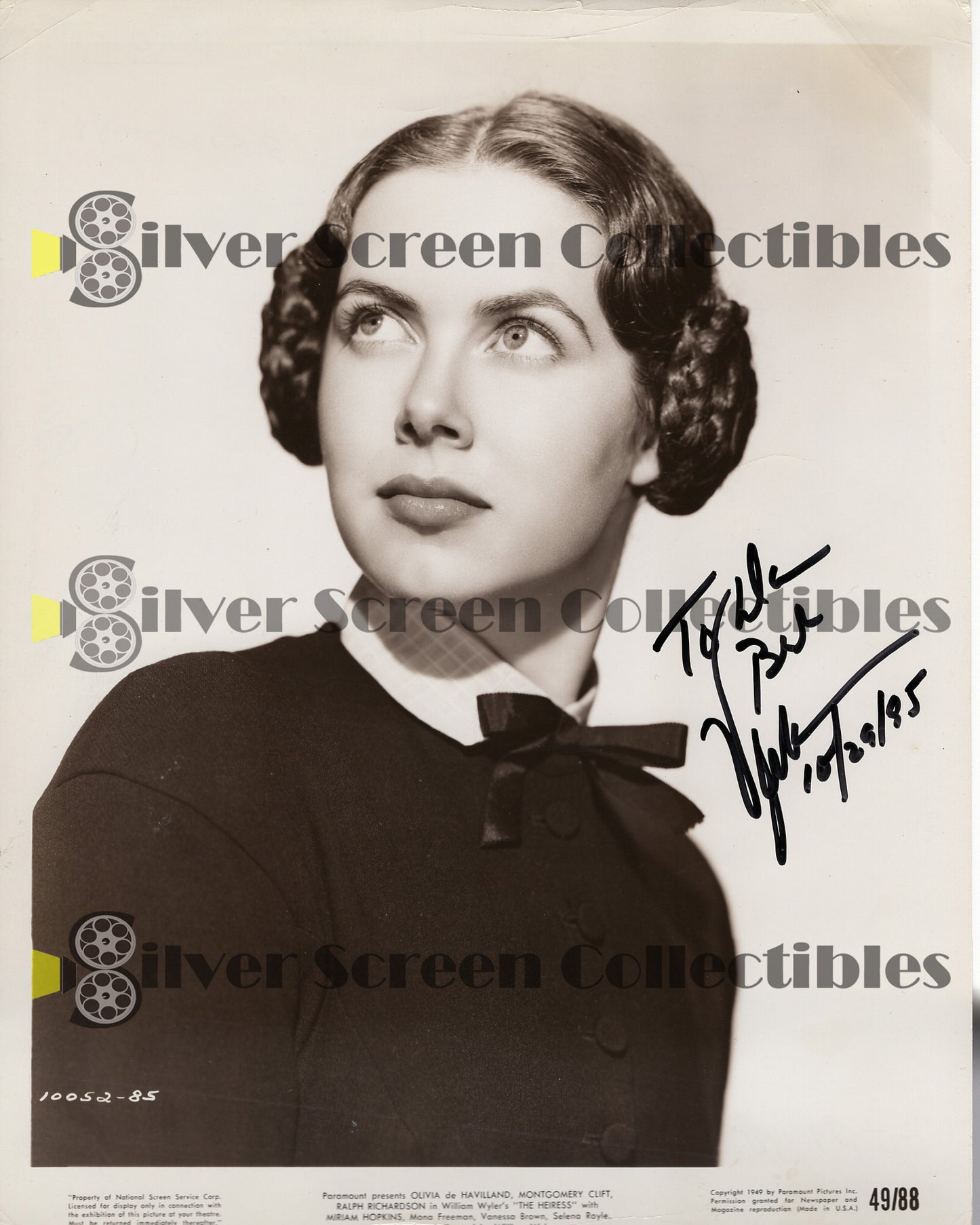 Vanessa Brown - Signed 8" x 10" Photo