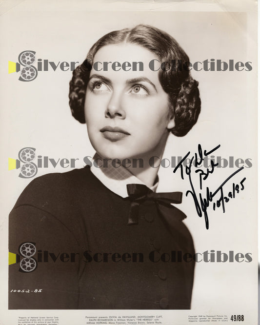 Vanessa Brown - Signed 8" x 10" Photo