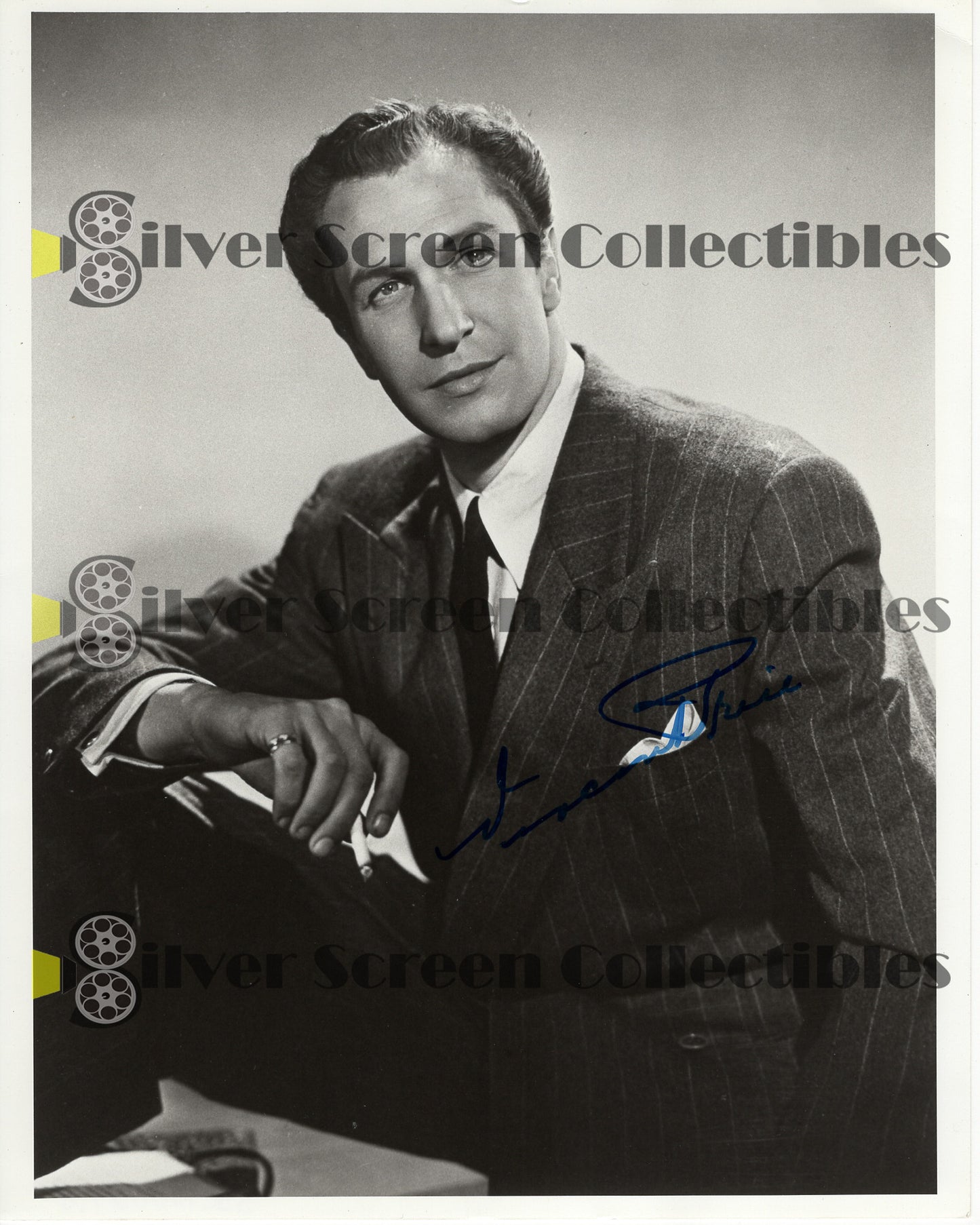 Vincent Price - Signed 8" x 10" Photo