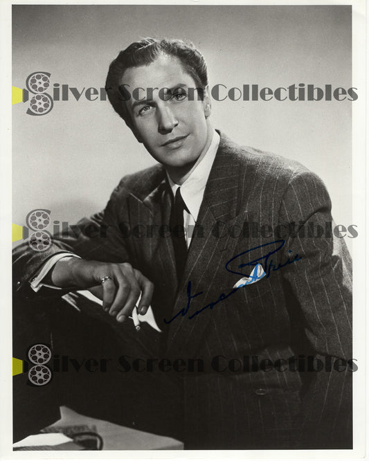Vincent Price - Signed 8" x 10" Photo