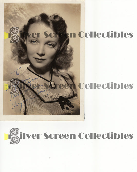 Virginia Bruce - Signed 5" x 7" Photo