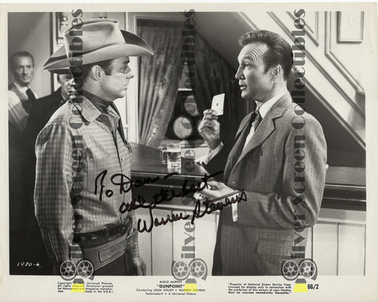 Warren Stevens - Signed 8" x 10" Photo