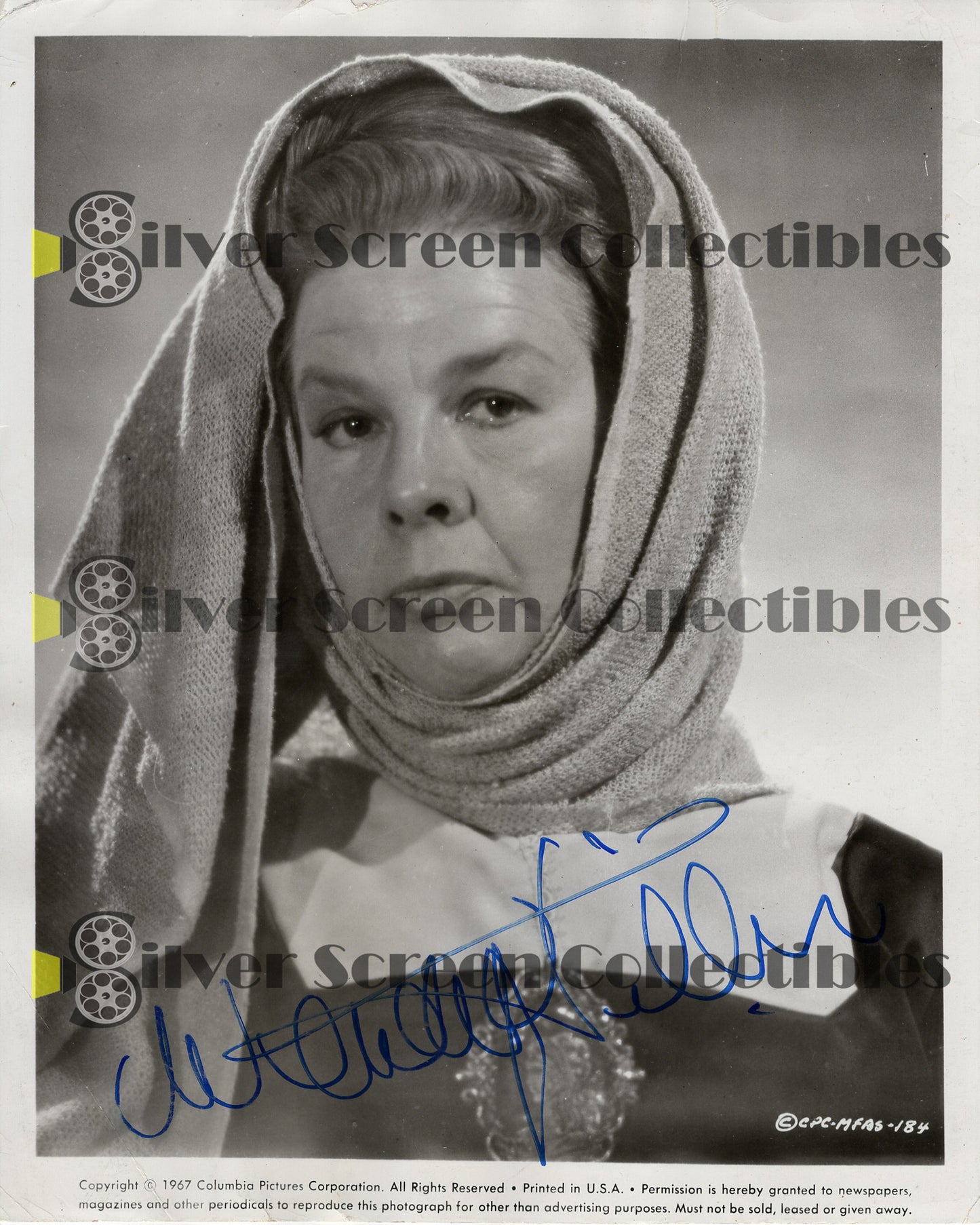 Wendy Hiller - Signed 8" x 10" Photo