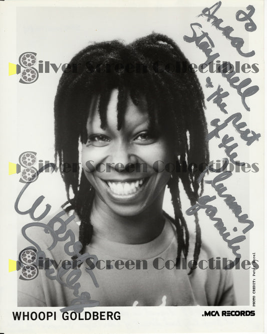 Whoopi Goldberg - Signed 8" x 10" Photo