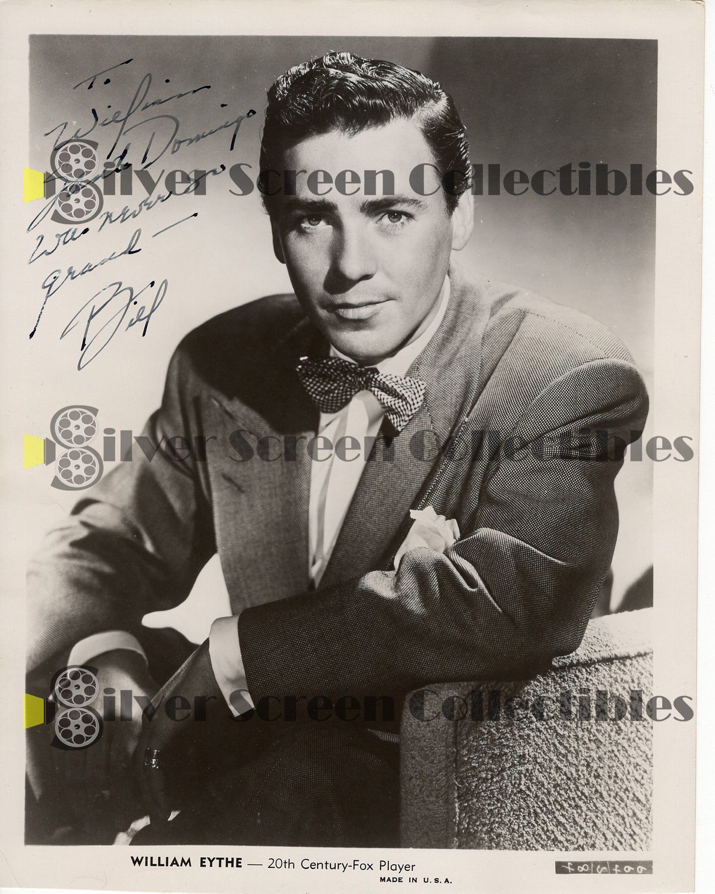William Eythe - Signed 8" x 10" Photo