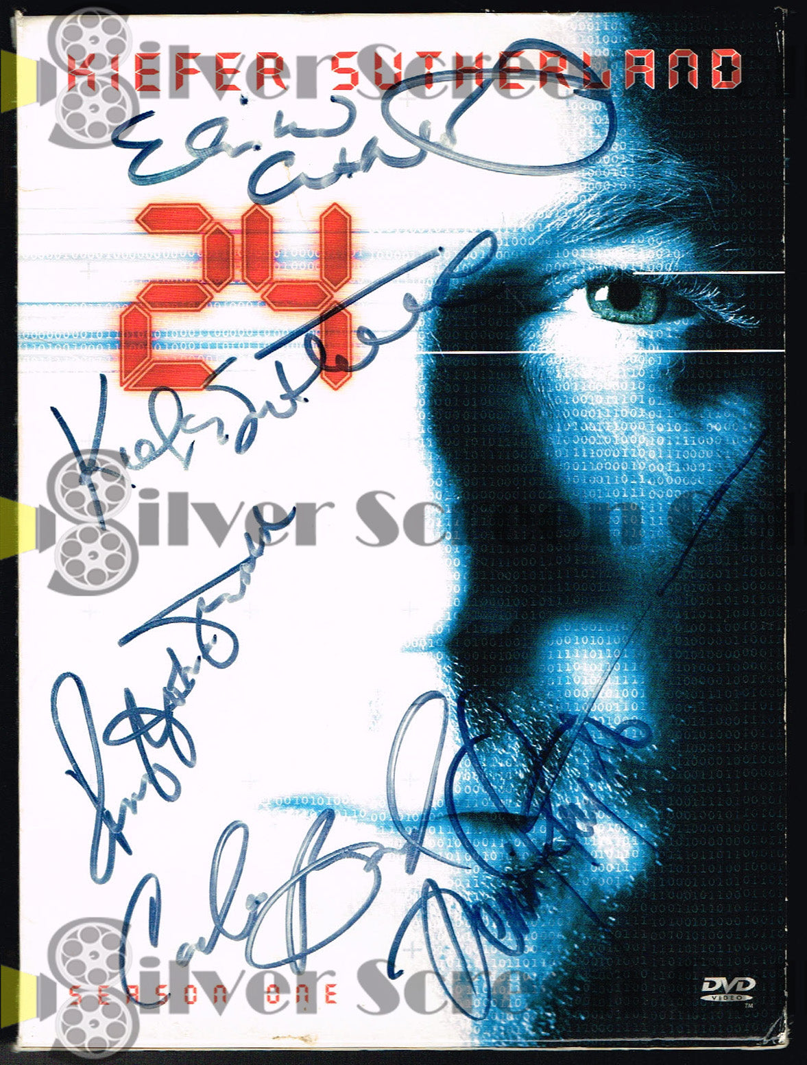 24 ~ Cast Signed (by 5) ~ JSA Cert - Season One DVD Jacket