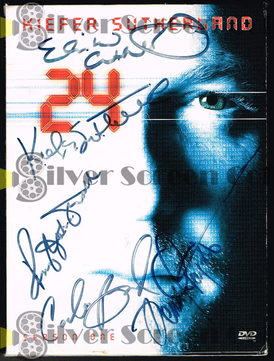24 ~ Cast Signed (by 5) ~ JSA Cert - Season One DVD Jacket