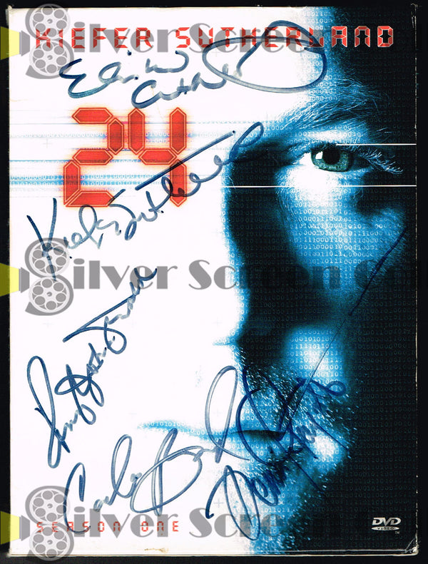 24 ~ Cast Signed (by 5) ~ JSA Cert - Season One DVD Jacket