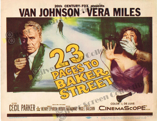 23 Paces to Baker Street (1956) - Original U.S. Lobby Card (11" x 14")