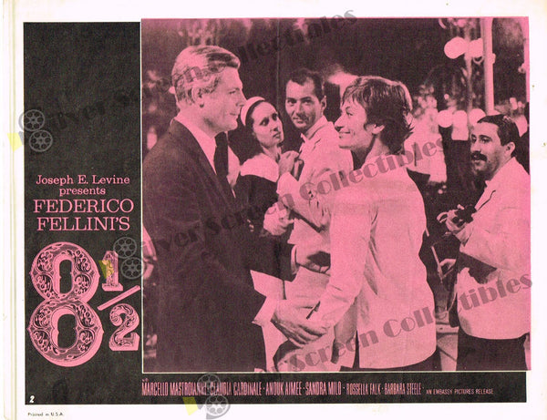 8½ (1963) - Original U.S. Lobby Card (11" x 14")