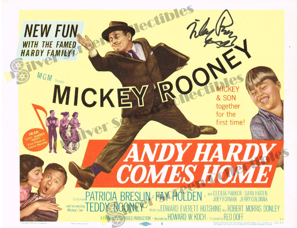 Andy Hardy Comes Home (1958) - Signed Original U.S. Lobby Card (11" x 14")