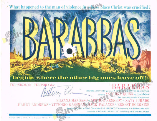 Barabbas (1961) - Signed Original U.S. Lobby Card (11" x 14")