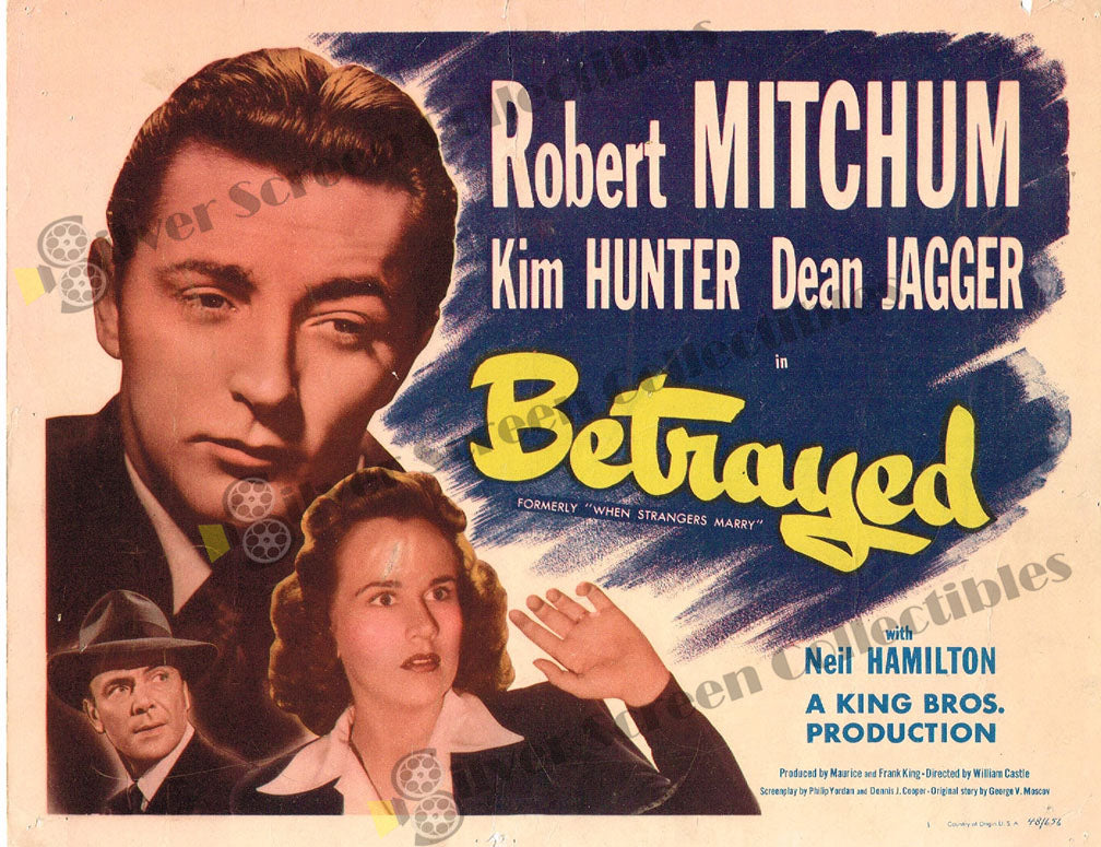 When Strangers Marry (1944) - Original U.S. Lobby Card (11" x 14")