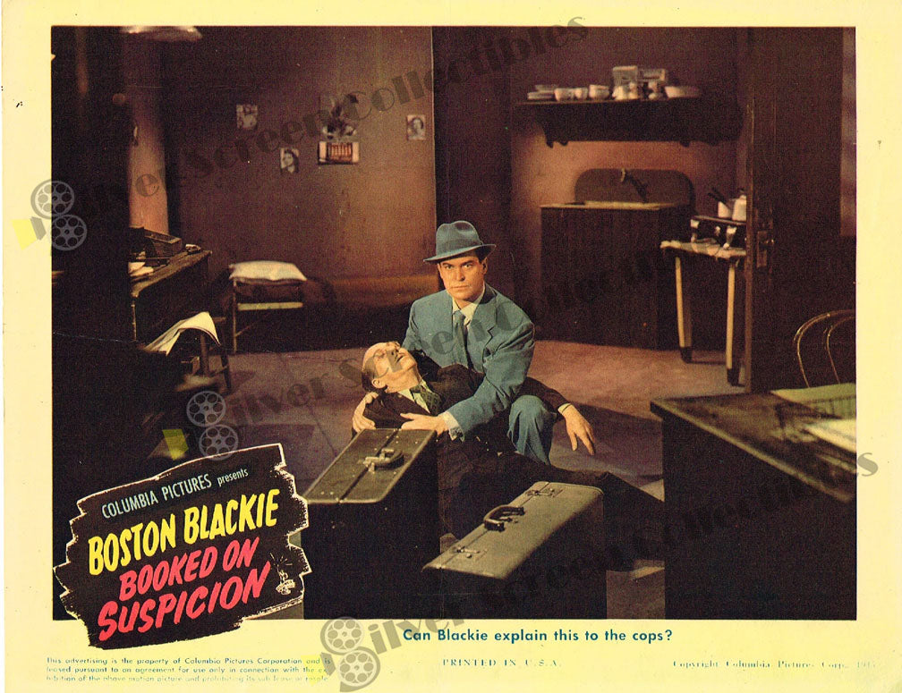 Boston Blackie Booked on Suspicion (1945) - Original U.S. Lobby Card (11" x 14")