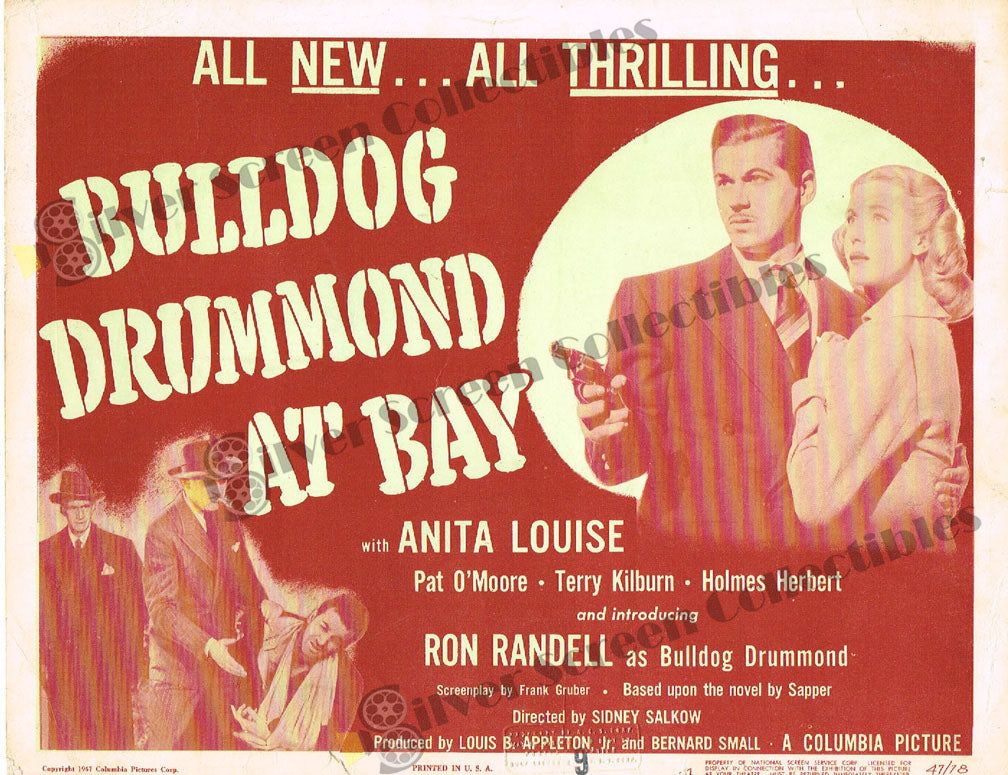 Bulldog Drummond at Bay (1947) - Original U.S. Lobby Card (11" x 14")