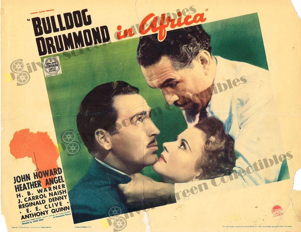 Bulldog Drummond in Africa (1938) - Original U.S. Lobby Card (11" x 14")