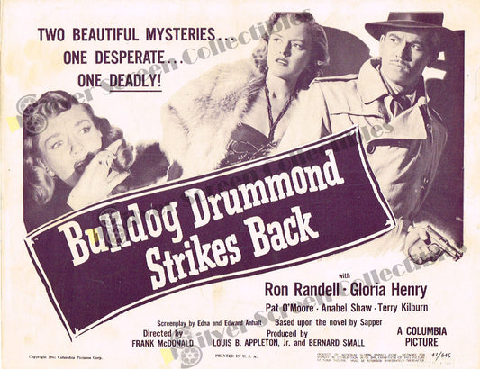 Bulldog Drummond Strikes Back (1947) - Original U.S. Lobby Card (11" x 14")