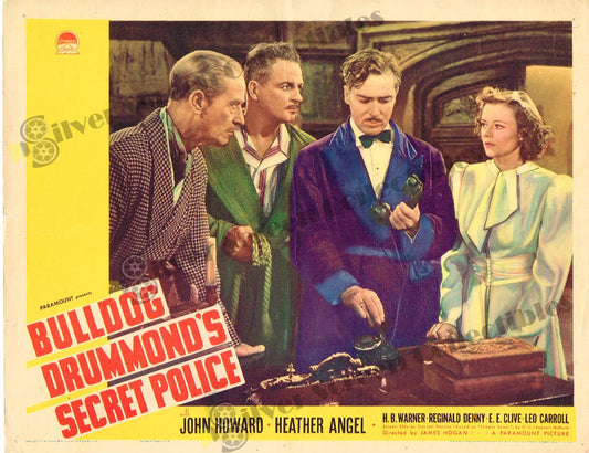 Bulldog Drummond's Secret Police (1939) - Original U.S. Lobby Card (11" x 14")